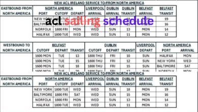 acl sailing schedule